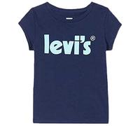 Levi's Lvg Basic Tee Shirt W/ Poster Bambine e Ragazze, Blu Medievale, 3 anni