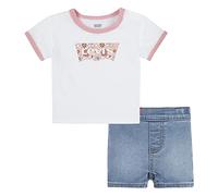 Levi's Lvg Checkerboard Iconic Short Bimbo, Bright White, 6 Mesi
