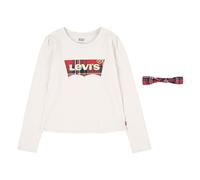 Levi's Lvg Meet And Greet Ls Tee And Bambine e Ragazze, Bianco Antico, 8 anni