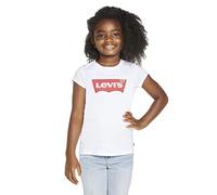 Levi's Lvg S/S Batwing Tee, T-shirt Bambine e ragazze, Bianco (Red/White), 8 anni