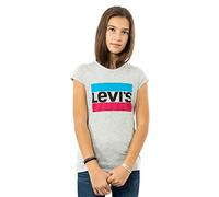 Levi's Lvg Sportswear Logo Tee Bambine e Ragazze, Grigio (Gray Heather), 6 anni