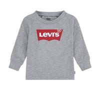 Levi's Lvg Ss Batwing Tee 3e4234, Bambine e ragazze, Grigio (Light Grey Heather/Red), 4 anni