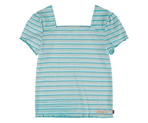 Levi's Lvg SS Ribbed Baby Tee Shirt Bambine e Ragazze, Angelo Blu, 2 anni