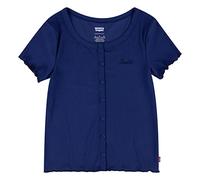 Levi's Lvg SS Scoop Neck Ribbed Knit Bambine e Ragazze, Blu Crepuscolo, 10 anni