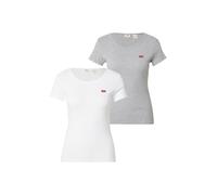 LEVI'S ® Maglietta '2 Pack Crewneck Tee' grigio sfumato / rosso / bianco, Taglia L