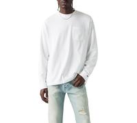 Levi's Maglietta a Maniche Lunghe da Uomo Authentic Pocket, Bianco., XL