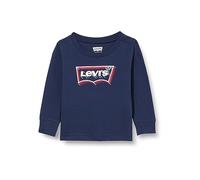 Levi's Maglietta da Bambino Lvb Glow Effect LS Batwing 6ej268, Vestito Blues., 12 Mesi