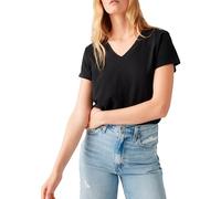 Levi's Boxy Vneck Tee T-Shirt, Caviar Slub, S Donna