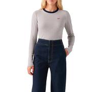 Levi's Maglietta da Donna Essential HM LS Tee, Turmeric Stripe Navy, XS