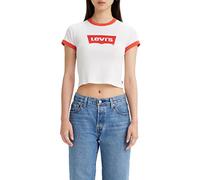 Levi's Tee Graphic Ringer-Mini tè, Colore: Giallo/Arancione, XL Donna