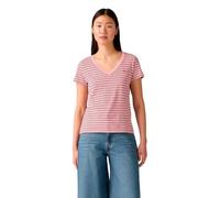 Levi's Perfect Vneck T-Shirt, Clara Stripe Zephyr, L Donna