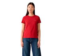 Levi's Maglietta da Donna The Perfect Tee con Logo a Righe, Rosso ritmico, XXL