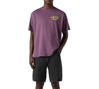 Levi's Maglietta da Uomo con Grafica Vintage, Logo Serif Grigio/Viola, XS
