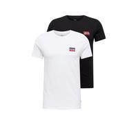 LEVI'S ® Maglietta '2 Pack Crewneck Graphic' marino / rosso / nero / bianco, Taglia M