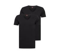 Levi's Uomo Collo A V T-Shirt Elasticizzato Cotone 905056001 4er Pacco - 884 - Jet Black, L