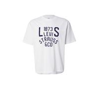 LEVI'S ® Maglietta 'Lockwood Practice Tee' blu notte / bianco Uomo LEVI'S ® S blu notte / bianco