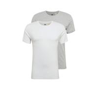 Levi's Slim 2-pack Crewneck Tee, T-shirt Uomo, White/ Med Heather Grey, XS