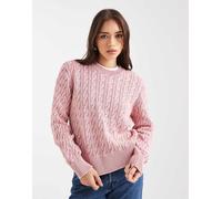 Levi's - Maglione boyfriend lavorato a trecce rosa S