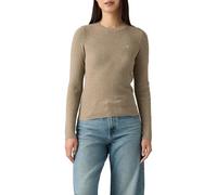 Levi's Maglione da Donna Rib Crew, Tortora Grigio Erica B, XS