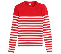 LEVIS Maglione Rib Crew Sweater Brandy Stripe Egret NAV Donna