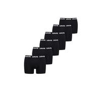 Levis Men Repeat Logo Boxer Lettera 6P ECOM, Nero, L
