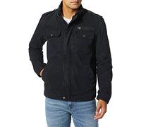 Levi's Men's Washed Cotton Two Pocket Military Jacket (Standard and Big & Tall), Navy Unfilled, Large