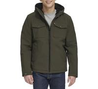 Levi's Men's Soft Shell Hooded Storm Coat (Regular & Big & Tall Sizes), Olive Sherpa, XXL