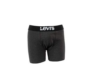 Levi's Men's Solid Basic Boxers, Boxer Uomo, Grigio (Melange Antracite), Medium