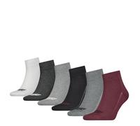 Levi's Mid Cut Batwing Logo Quarter, Colour Combo, 39-42 (Pacco da 6) Unisex-Adulto