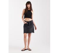Levi's - Minigonna di jeans destrutturata nero slavato W26