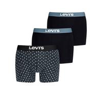 Levi's Minimal all Over Print Boxer Slip, Black Combo, S (Pacco da 3) Uomo
