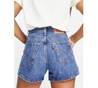 Levi's - Mom shorts a vita alta lavaggio medio-Blu W23