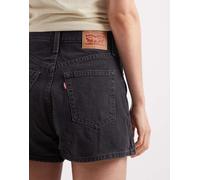 Levi's - Mom shorts neri a vita alta-Nero W23