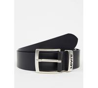 Levi's - New Ashland - Cintura in pelle nera-Nero 95 cm