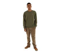 Levi's Felpa girocollo Original Crew in spugna verde medio con logo Batwing Uomo M