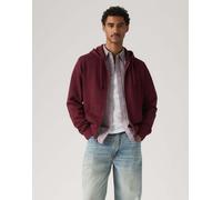 Levi's New original felpa con cappuccio con zip in viola M