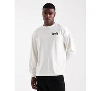 Levi's - Off Beets - T-Shirt a maniche lunghe vestibilità autentica beige con stampa sul retro-Neutro S