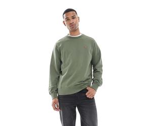 Levi's - Original - Felpa girocollo in spugna verde medio con logo batwing S