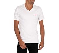 LEVI'S ® Maglietta 'Housemark V Neck Tee' rosso / bianco, Taglia XS