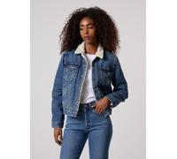 Giacca trucker in denim Original Sherpa Blu L Tinta unita