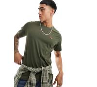 Levi's Original - T-shirt verde oliva con logo batwing piccolo 2XL