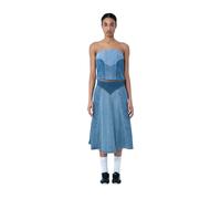 Levi's - Paneled Denim Midi Skirt - - Skirts - Donna - Blu - W26
