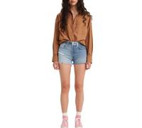 Levi's pantaloncini da donna pantaloncini di jeans 501 bicolore pantaloni cor...
