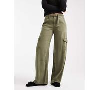 Levi's - Pantaloni cargo dad fit ampi kaki-Verde W28 L32