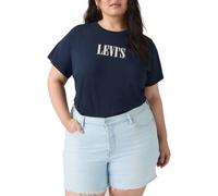 Levi's Perfect Tee Benitoite Cloud Dancer STRI T-Shirt Donna (Pacco da 1)