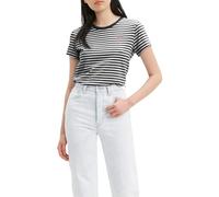 Levi's Maglietta Perfect Tee Raita Stripe Caviar rosso/nero/bianco Donna XXL