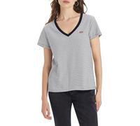 Levi's Perfect V-neck, T-shirt Donna, Annalise Stripe Cloud Dancer, M