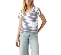 Levi's Perfect Vneck Emily Stripe Bianco Brillante