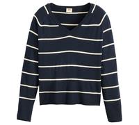 Levi's Petal Vneck Sweater Pullover, Stephanie Stripe NAV, L Donna