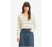 Levi's Petal Vneck Sweater Olympic Stripe White Taglia: S | Maglioni Outlet | Donna | Bianco